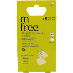 Benefit Hellas M Free Aromatic Citronella Patches Εντομοαπωθητικά Αυτοκόλλητα 18τμχ