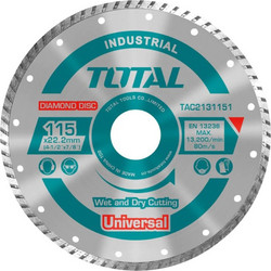 TOTAL (TAC 2131151) HT ΔΙΑΜΑΝΤΟΔΙΣΚΟΣ UNIVERSAL 115 Χ 22.2MM Χ 1.2MM ΛΕΠΤΟΣ ΥΓΡΑΣ ΚΑΙ ΞΗΡΑΣ ΚΟΠΗΣ