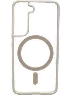 Magsafe Back Cover Σιλικόνης Διάφανο-Λευκό (Galaxy S23)