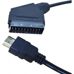Καλώδιο HDMI/SCART 1m γιά αποκωδικοποιητή,video games,DVD