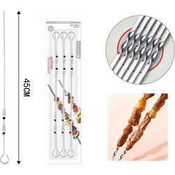BBQ sticks Inox 45cm σετ 6 τεμαχίων Galifas 7936022 - Galifas