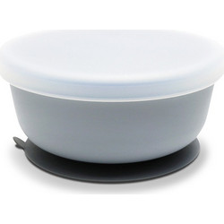 Lorelli Μπολ Σιλικόνης με Καπάκι και Βεντούζα Nature Grey 10230640003
