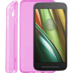 Idol 1991 Ultra Thin TPU 0.3mm Θήκη Διαφανής Ροζ (Motorola Moto E3 3rd Gen)