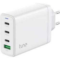 Tune Dominion Φορτιστής Χωρίς Καλώδιο με Θύρα USB-A & 2 Θύρες USB-C 65W Power Delivery White