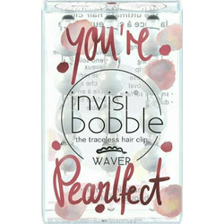 Invisibobble Διακοσμητικά Τσιμπιδάκια Μαλλιών Λευκά Waver Sparks Flying You're Pearlfect με Πέρλα 3τμχ