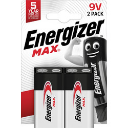 Energizer Max 9V 2τμχ