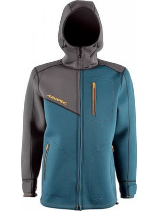 Τζάκετ με κουκούλα νεοπρέν 2mm Loosefit Γκρι/Navy - Aropec - Coat-20M-2mm Γκρι/Navy