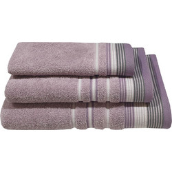 Πετσέτα Χεριών Pennie Satin Stripe Lilac Cotton Komvos (30x50) 1Τεμ