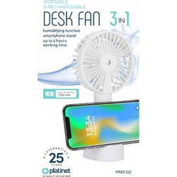PLATINET PRDF322 DESK FAN PHONE HOLDER 1200MAH