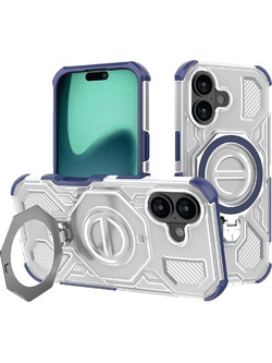 Techsuit Carbon Shield Pro Back Cover Blue Transparent (iPhone 17)