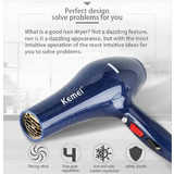 Kemei Dual Regulation Πιστολάκι Μαλλιών Ionic 3000W Blue