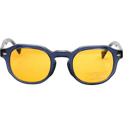 Vogue VO5330S 276/07 Ανδρικά Γυαλιά Ηλίου Τετράγωνα Κοκάλινα Μπλε με Πορτοκαλί Φακό