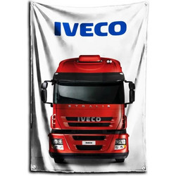Σημαία διακοσμητική IVECO flag Decor 60x90cm - Λευκό