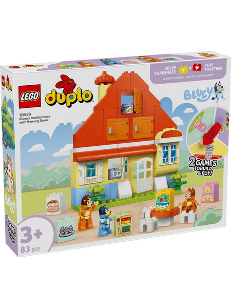 Lego Duplo Bluey's Family House with Memory Game για 3+ Ετών 10459