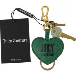JUICY COUTURE WOMAN DOLLAR KEYCHAIN PU/ZINC ALLOY/IRON OLD GOLD DUCK GREEN