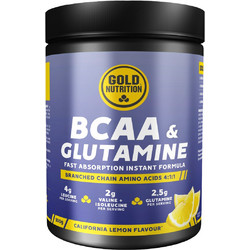 Gold Nutrition BCAA & Glutamine Powder Lemon Lime 300gr