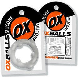 Oxballs Spinner Cockring Ελαστικό Δαχτυλίδι Πέους Σιλικόνης Διαφανές