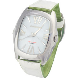 Chronotech Ανδρικό Ρολόι με Λευκό Δερμάτινο Λουράκι CT7696M-05