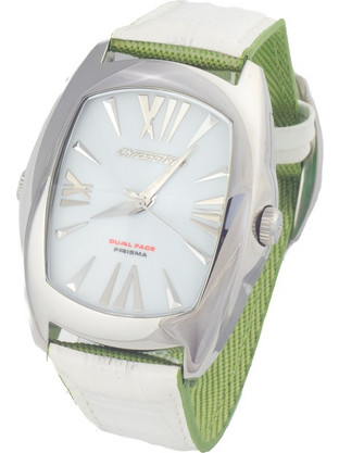 Chronotech Ανδρικό Ρολόι με Λευκό Δερμάτινο Λουράκι CT7696M-05