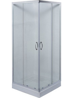 ASCOT-TRANSP - ΚΑΜΠΙΝΑ 4/ΓΩΝΗ ΣΧΕΤΗ 70*70*190 ΧΡΩΜΕ - ΓΥΑΛΙ ΔΙΑΦ - GLORIA