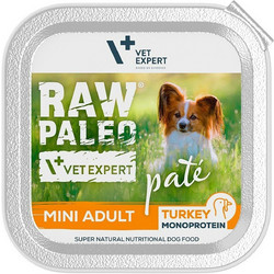 VetExpert Raw Paleo Pate Mini Adult Monoprotein Pate with Turkey 150gr