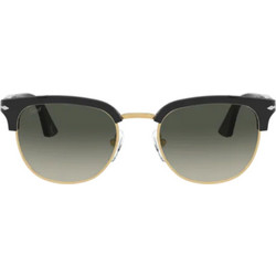 Persol PO3105S 1128/71 Γυαλιά Ηλίου Ορθογώνια Κοκάλινα Μαύρα με Γκρι Degradee Φακό