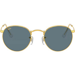 Ray-Ban RB3447 9196/R5 Ανδρικά Γυαλιά Ηλίου Στρογγυλά Μεταλλικά Χρυσά με Μπλε Polarized Φακό