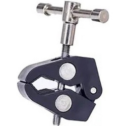 Clamping bracket for mounting accessories with 1/4 and 3/8 inch screw
