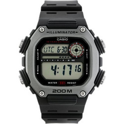 Casio Ψηφιακό Ανδρικό Ρολόι Χρονογράφος με Μπλε Καουτσούκ Λουράκι DW-291H-1AVEF