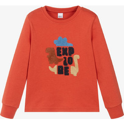 Ido Μπλούζα Ls Round-Neck Tee 4F260-00-1947-440734 Πορτοκαλί Αγόρι
