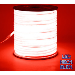 NEOTUBE 70593 Ταινία Neon Flex LED 12W/m 600lm/m 360 DC 220-240V Αδιάβροχο IP65 120 x SMD2835 Chip/m Κόκκινο Dimmable - Sanan SMD Chip - Μ100 x Π1.3 x Υ1.3