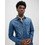 Jack & Jones Ανδρικό Πουκάμισο Τζιν Μακρυμάνικο Slim Fit Μπλε 12138115