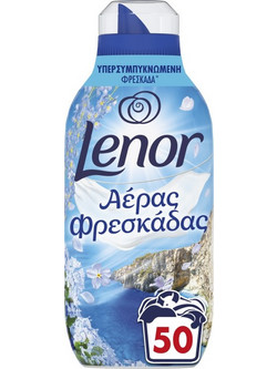 Lenor Fresh Air Μαλακτικό Ρούχων Θαλασσινό Αεράκι 50 Μεζούρες, 700ml