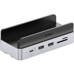 Orico MiniDock 10-in-1 Docking Station with SSD Hard Drive Bay - Silver
