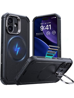 ESR Cyber Kickstand MagSafe Back Cover Black (iPhone 17)