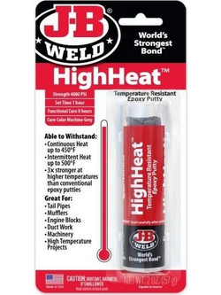 J-B Weld Highheat Epoxy Putty Εποξειδικός Στόκος Υψηλής Θερμοκρασίας 2oz