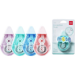 DELI ΤΑΙΝΙΑ ΔΙΟΡΘΩΤΙΚΗ ΑΘΟΡΥΒΗ BLISTER 5mmx7m MUTE ΑΣΣΟΡΤΙ (Το προιόν πωλείται σε μεμονωμένα τεμάχια του ενός)