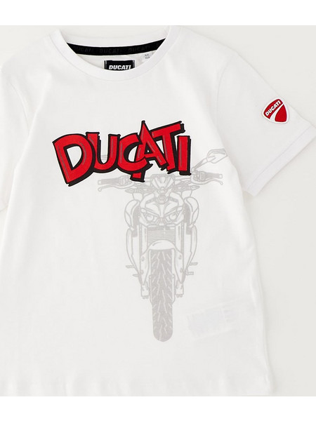 Ducati Μπλούζα Ss T-Shirt GG634-00-0113-250209 Λευκό Αγόρι