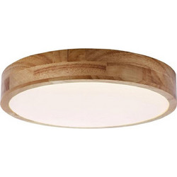 Φωτιστικό Οροφής Απλίκα Slimline Brilliant, με λαμπτήρα LED, τηλεχειριστήριο και διαστάσεις 49x49x8.5cm - Καφέ