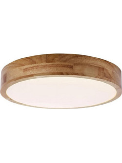 Φωτιστικό Οροφής Απλίκα Slimline Brilliant, με λαμπτήρα LED, τηλεχειριστήριο και διαστάσεις 49x49x8.5cm - Καφέ