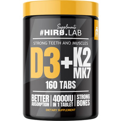 Hiro.Lab Vitamin D3 K2 MK7 160 Ταμπλέτες