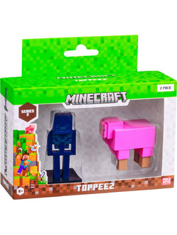 Minecraft - 3D 6 cm Figure 2 pack S2 - Drowned and Pink Sheep