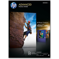 HP Q5456A, 250 γρ./μ A4, Φωτογραφικό Χαρτί Advanced (25 φύλλα)