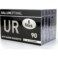 UR90 Audio Cassettes 90 Minutes Empty (Pack of 5)