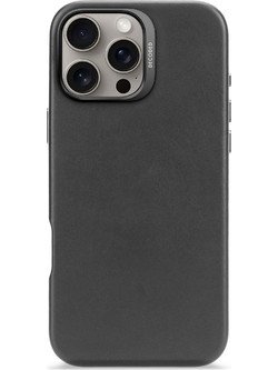 Decoded Leather Backcover iPhone 16 Pro Max Black