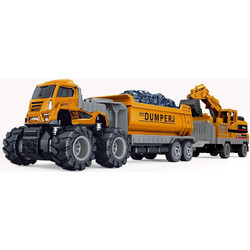 KLX - Die-cast dumper w/hangers, excavator & friction (534676)