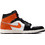 Jordan Air 1 Mid Ανδρικά Sneakers Μποτάκια Πορτοκαλί Μαύρα DQ8426-801