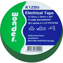 ΤΑΙΝΙΑ ΜΟΝΩΤΙΚΗ PVC 0.13X19X20Y ΠΡΑΣΙΝΗ K1ZB0 WND (ΣΕΤ ΜΕ 30)
