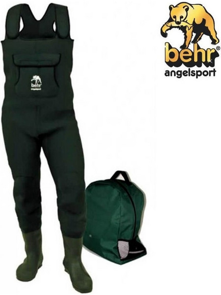 Behr Neoprene Γαλότσες Εργασίας Μέσης Πράσινες