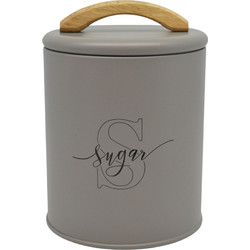 ΒΑΖΟ ΜΕΤΑΛΛΙΚΟ TAUPE ΜΕ ΞΥΛΙΝΗ ΛΑΒΗ Sugar 11x11x15εκ.ANKOR